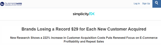 &ldquo;8年時間里獲客成本上漲了222%&rdquo; &nbsp;美國商業<a href=http://m.czrsq.cn/zixun/ target=_blank class=infotextkey>資訊</a>報道截圖